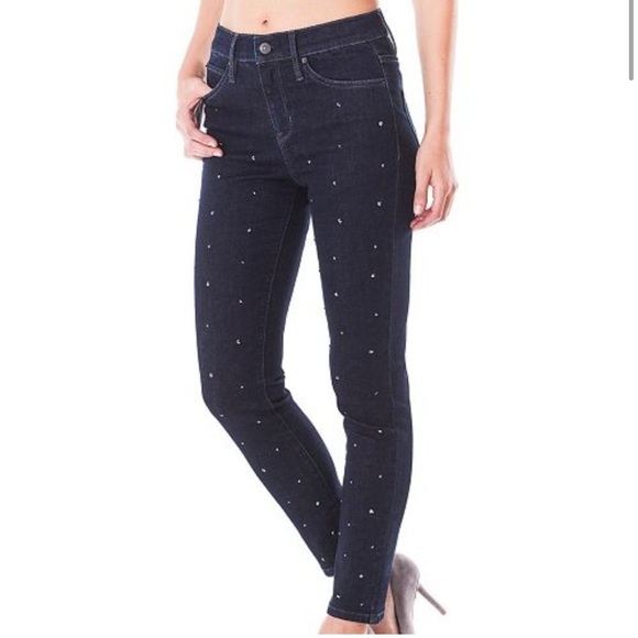 NICOLE MILLER Soho Swarovski Embellish Jeans size 6 - Picture 1 of 8